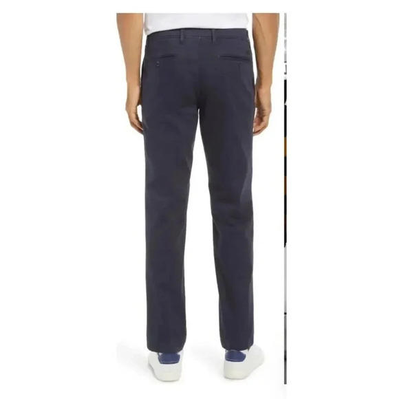 Brax Feel Good Men's Chino Pants Sz 40/34 Navy Perma Blue Straight Leg Regular - Picture 2 of 14